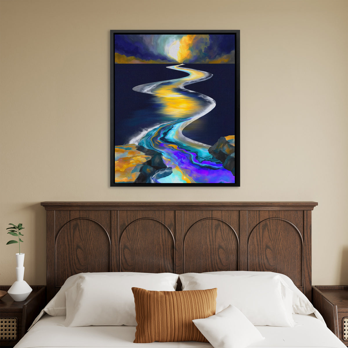 Spiral River Ascension - Luxury Wall Art