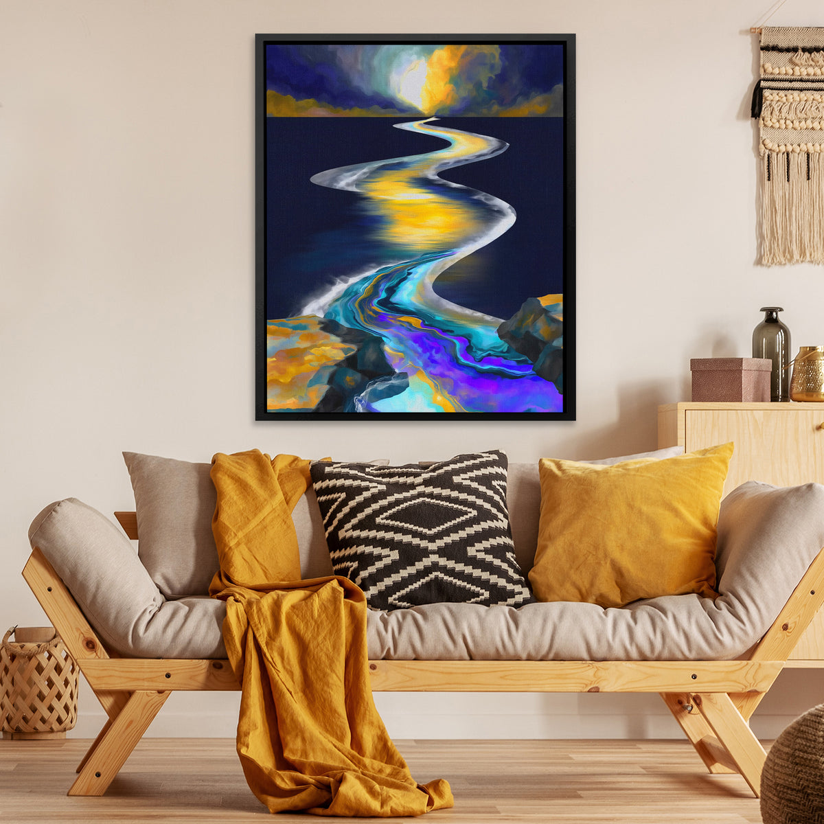 Spiral River Ascension - Luxury Wall Art
