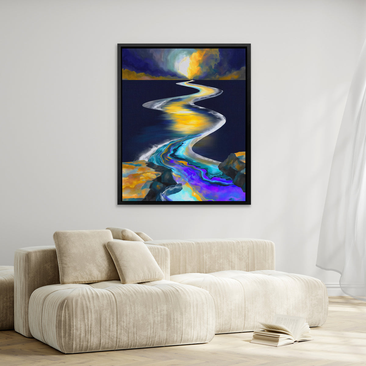Spiral River Ascension - Luxury Wall Art