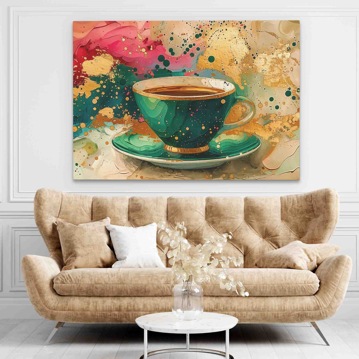 Splash of Tea - Large Canvas Print