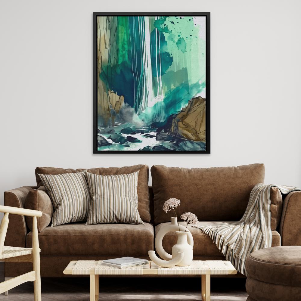 Splashing Waterfall - Luxury Wall Art