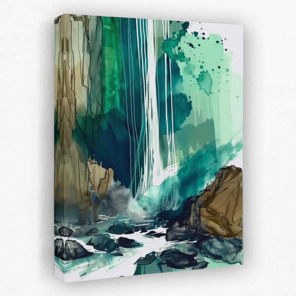 Splashing Waterfall - Luxury Wall Art