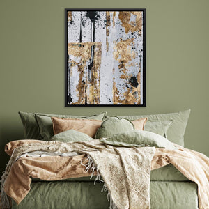 Spots Gold And Black - Luxury Wall Art