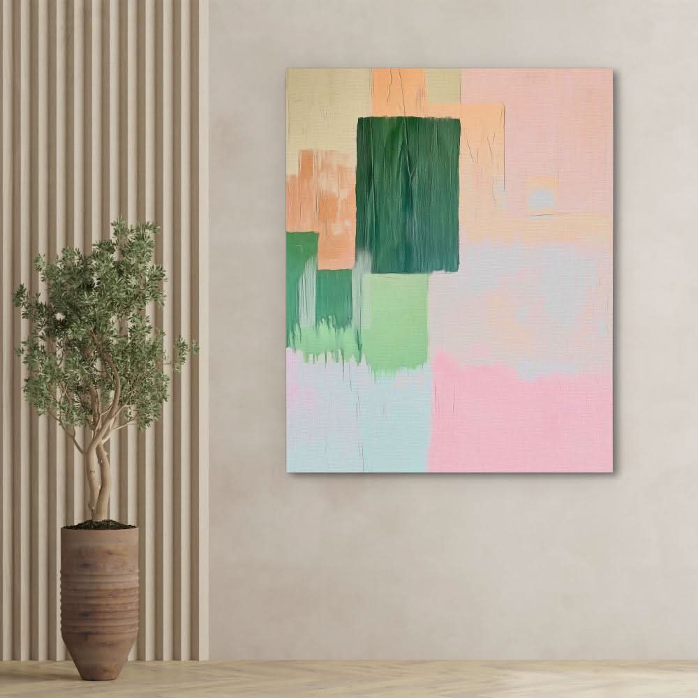 Spring Minimalism - Pastel Wall Art for Creative Studio