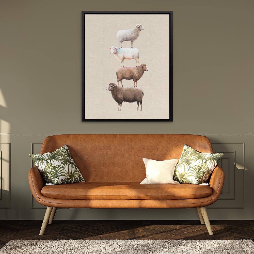 Stacked Sheep - Luxury Wall Art