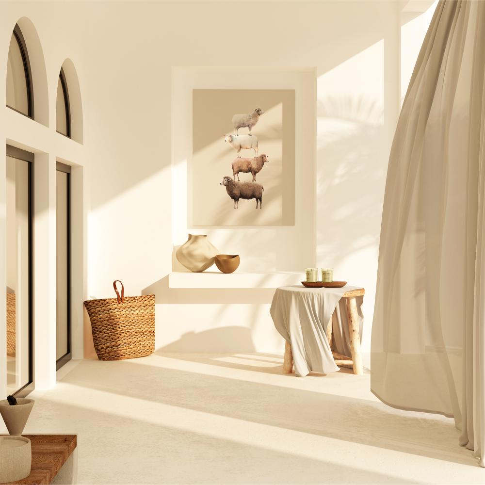 Stacked Sheep - Luxury Wall Art