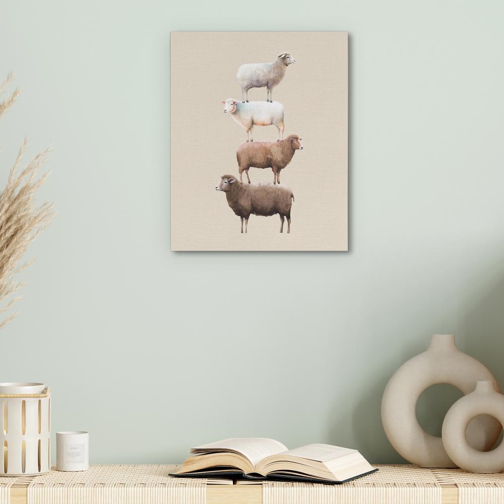 Stacked Sheep - Luxury Wall Art