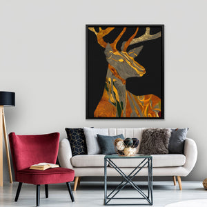 Stag Autumn Fire - Luxury Wall Art
