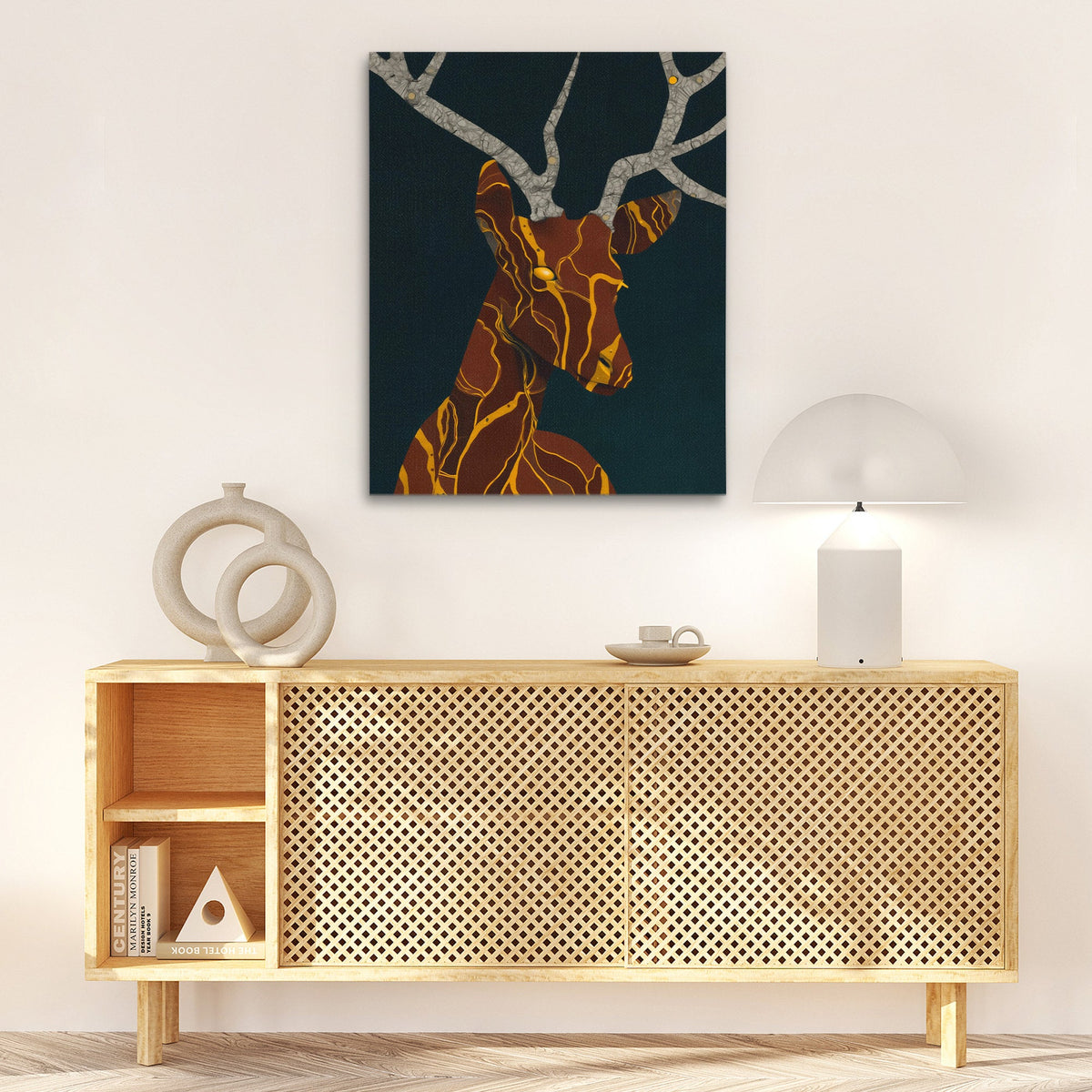 Stag Copper Dreams - Luxury Wall Art