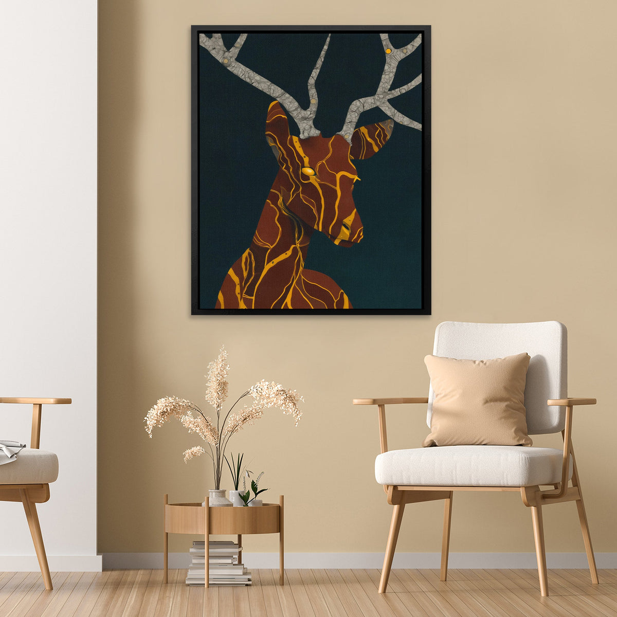 Stag Copper Dreams - Luxury Wall Art
