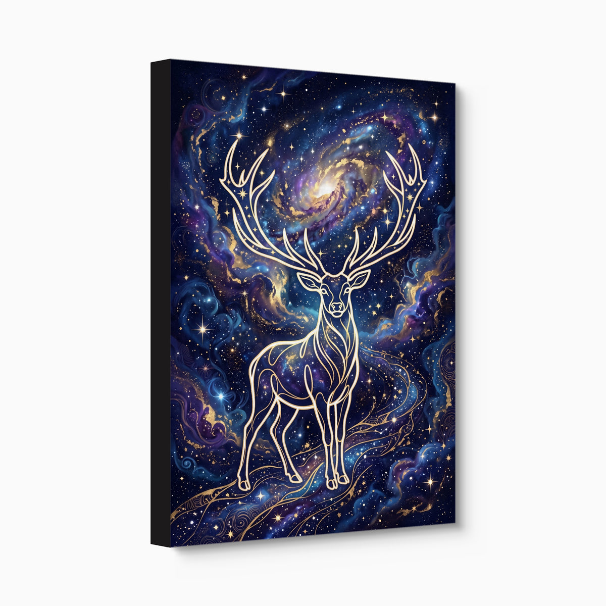 Stag Cosmic Glow — stag cosmic glow angled flush print
