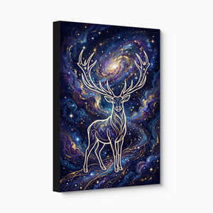 Stag Cosmic Glow — stag cosmic glow angled flush print