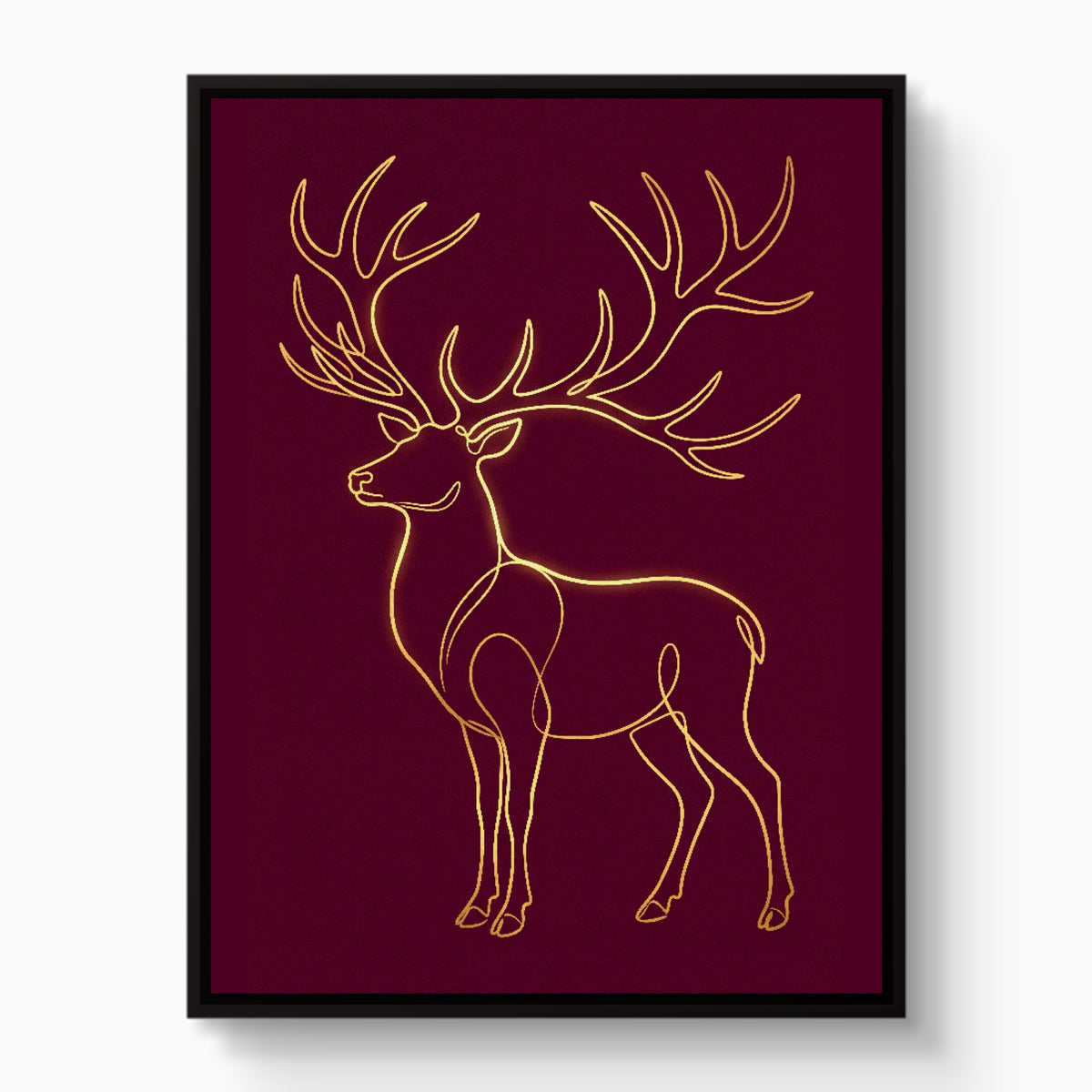 Stag Ruby Veins — stag ruby veins white studio framed black