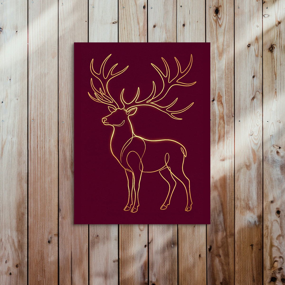 Stag Ruby Veins — stag ruby veins sq bed 2 wood panel 1port flush print