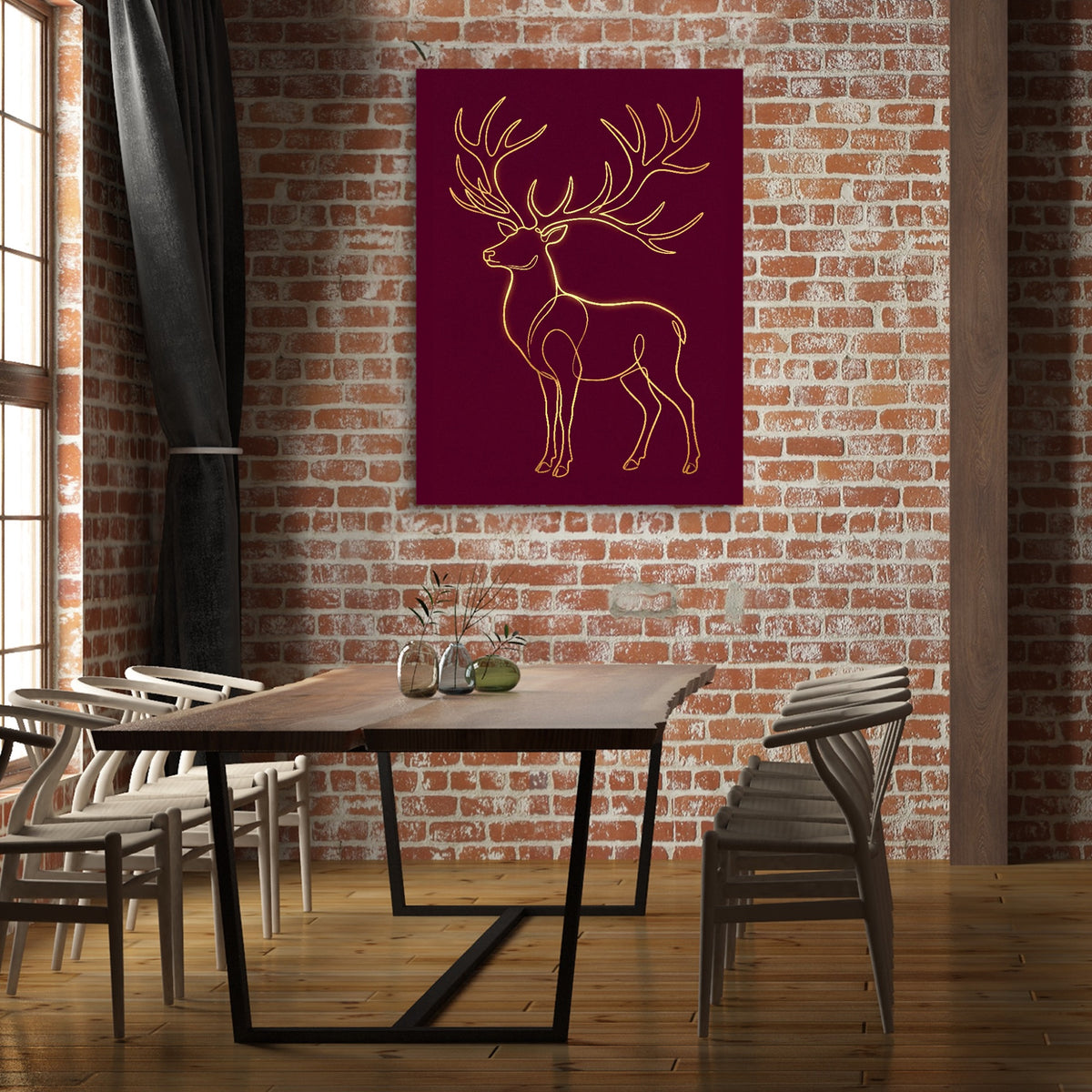 Stag Ruby Veins — stag ruby veins sq brick office building 1port flush print