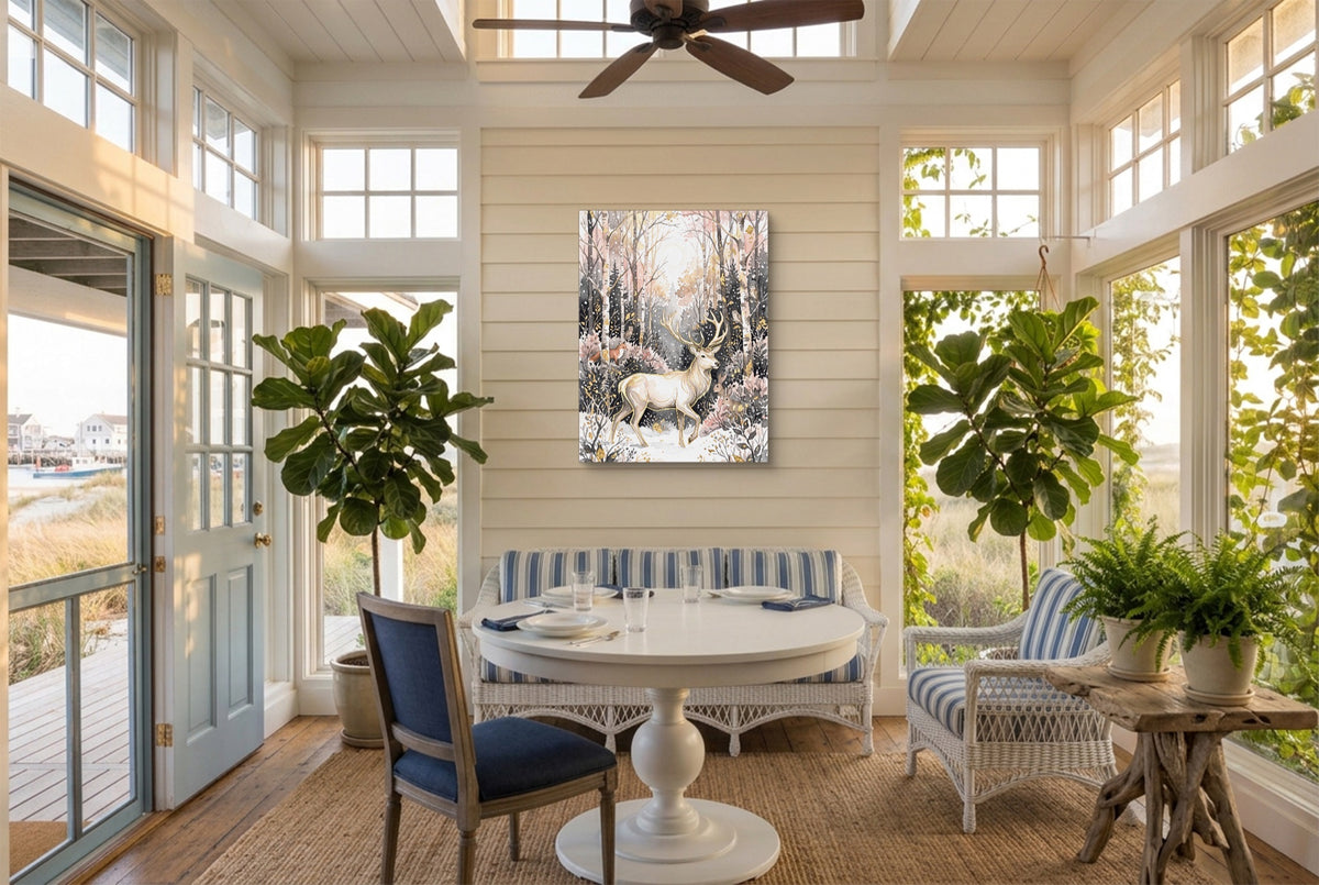 Stag Winter Glow — stag winter glow sunroom with furniture 1port flush print
