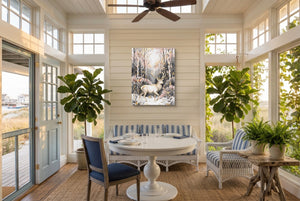 Stag Winter Glow — stag winter glow sunroom with furniture 1port flush print