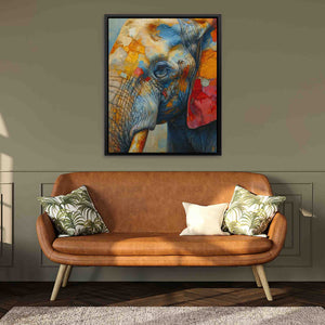 Stained Glass Elephant - Luxury Wall Art