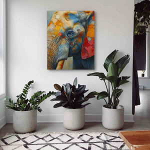 Stained Glass Elephant - Luxury Wall Art