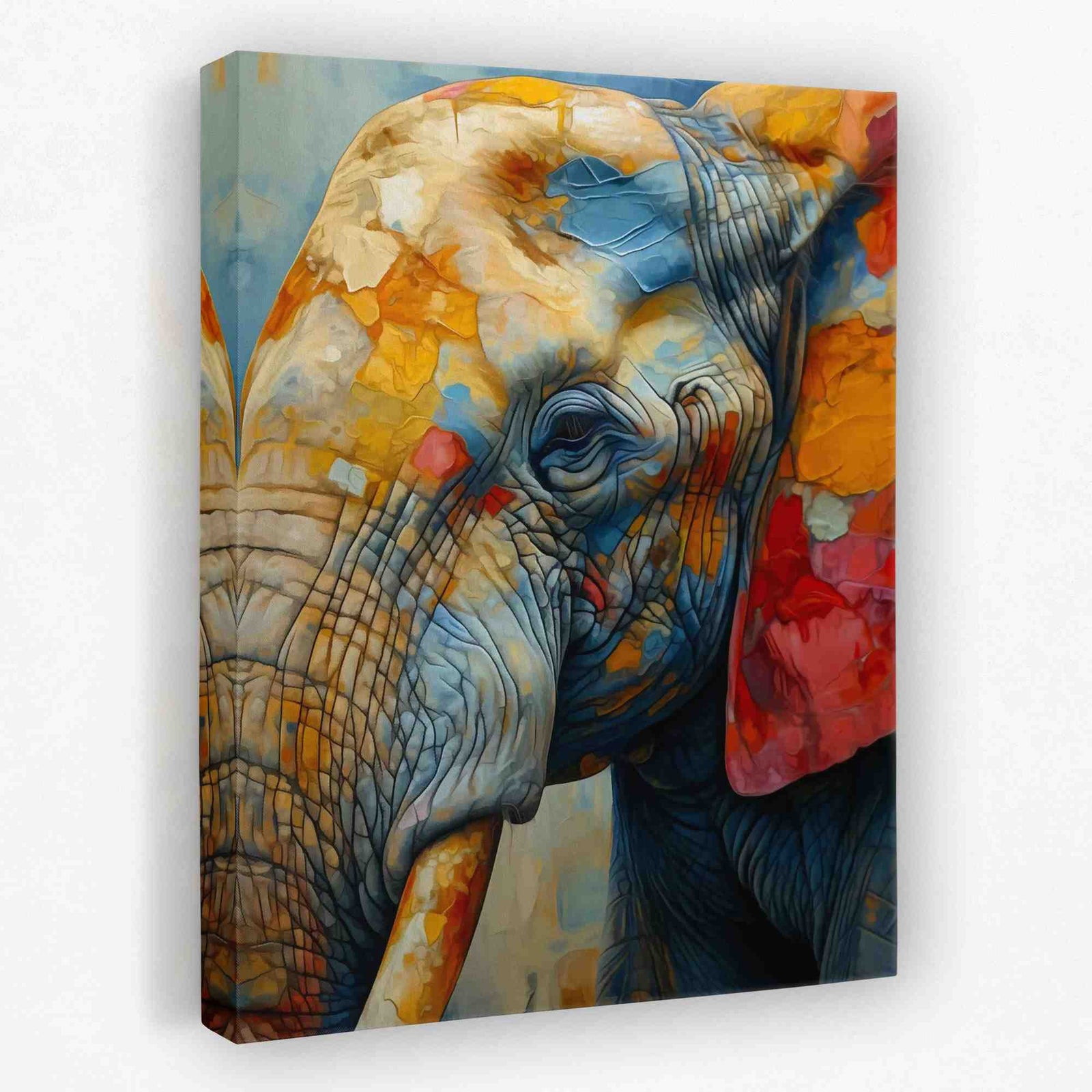 Stained Glass Elephant - Luxury Wall Art