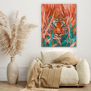 Stalking Tiger - Luxury Wall Art