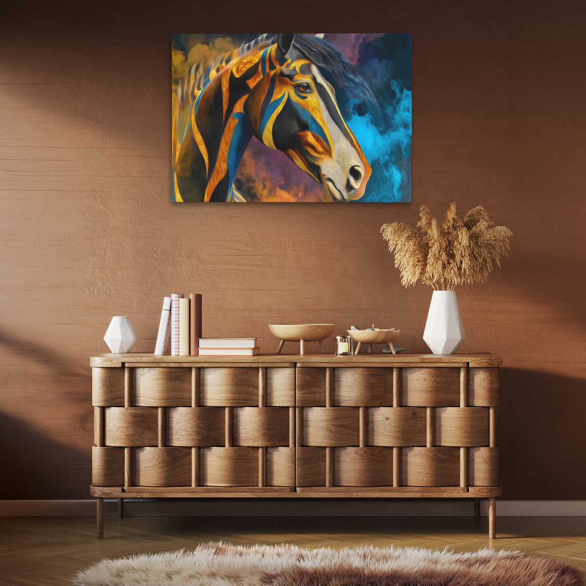 Stallions Fire Dance - Luxury Wall Art