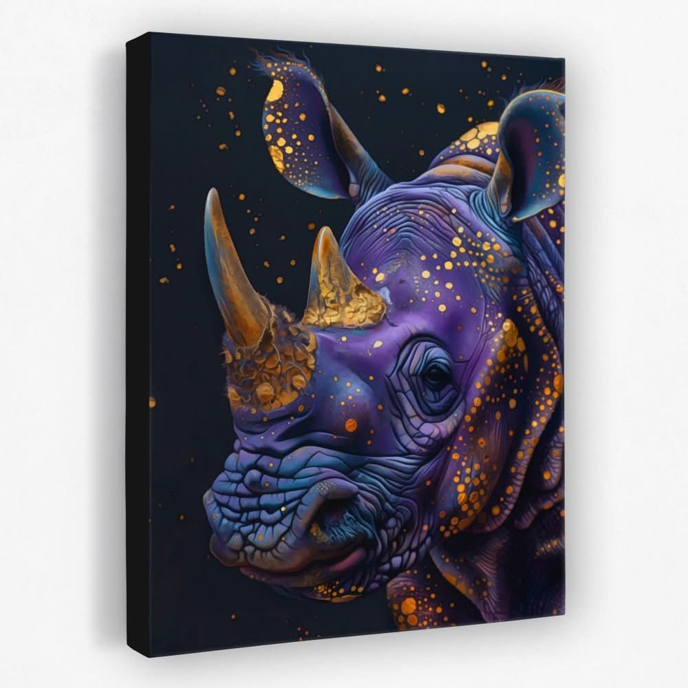 Starlit Horns - Animals Canvas Wall Art