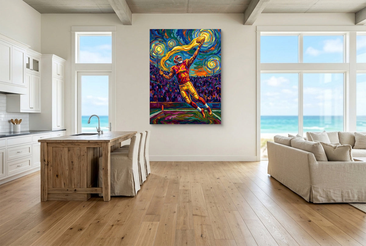 Starry Night Catch — starry night catch living room with ocean view 2 1port flush print