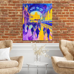 Station of Painted Souls - Person Wall Art in Black Frame