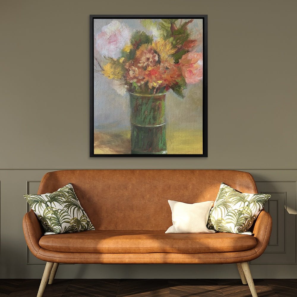 Still Life with Green Vase - Luxury Wall Art