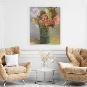 Still Life with Green Vase - Luxury Wall Art