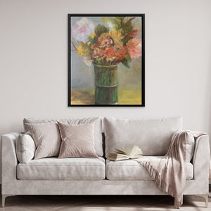 Still Life with Green Vase - Luxury Wall Art