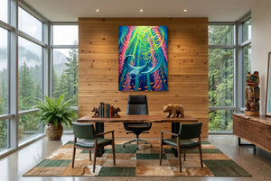Stingray's Reef Dance - Luxury Wall Art