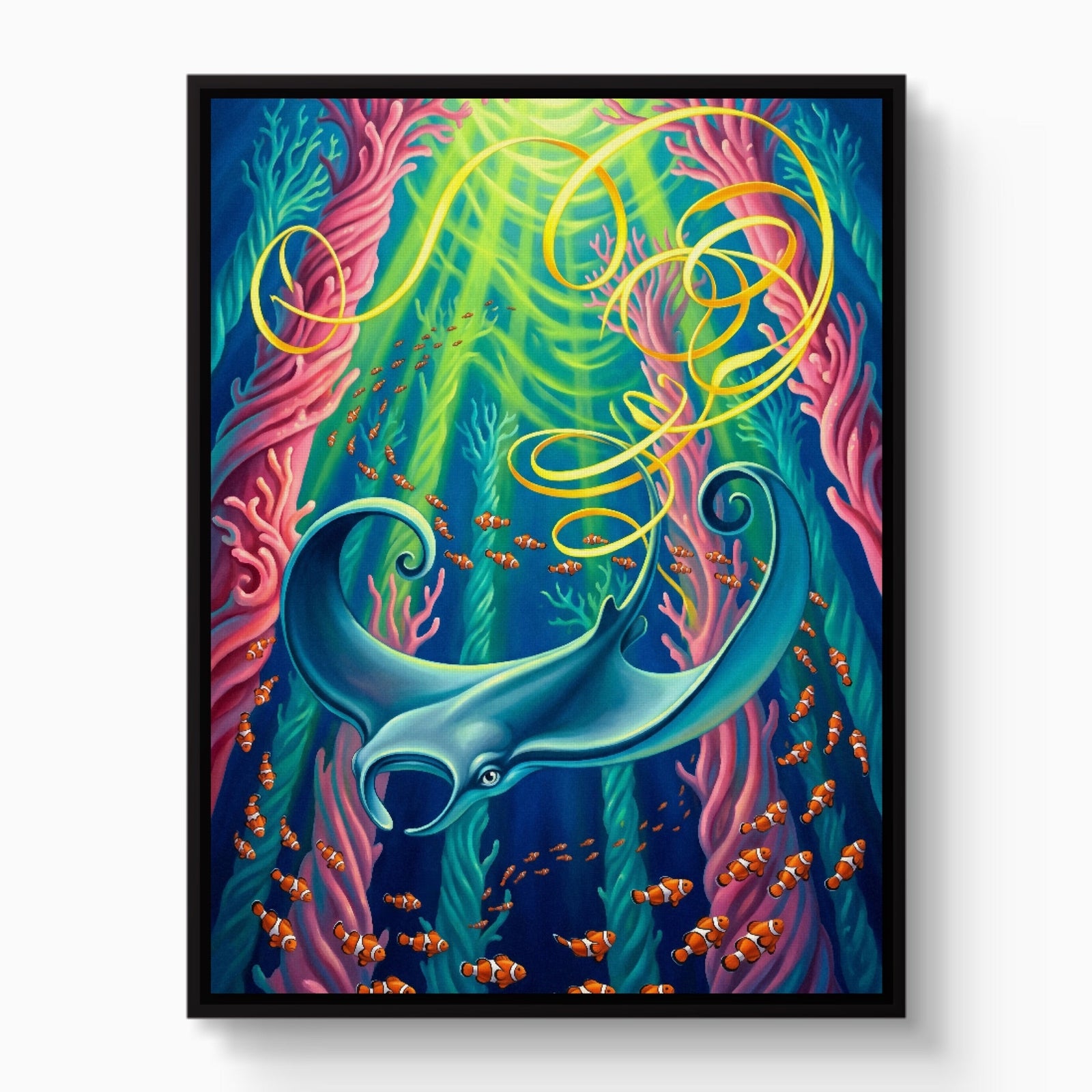 Stingray's Reef Dance - Luxury Wall Art