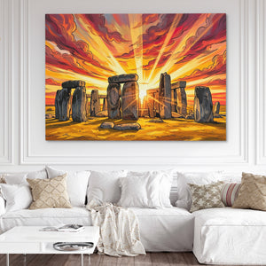 Stonehenge Blazing Sunset — Stonehenge Blazing Sunset White Couch and Wall 271