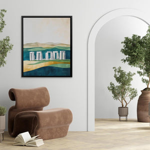 Stonehenge Under Soft Skies - Luxury Wall Art