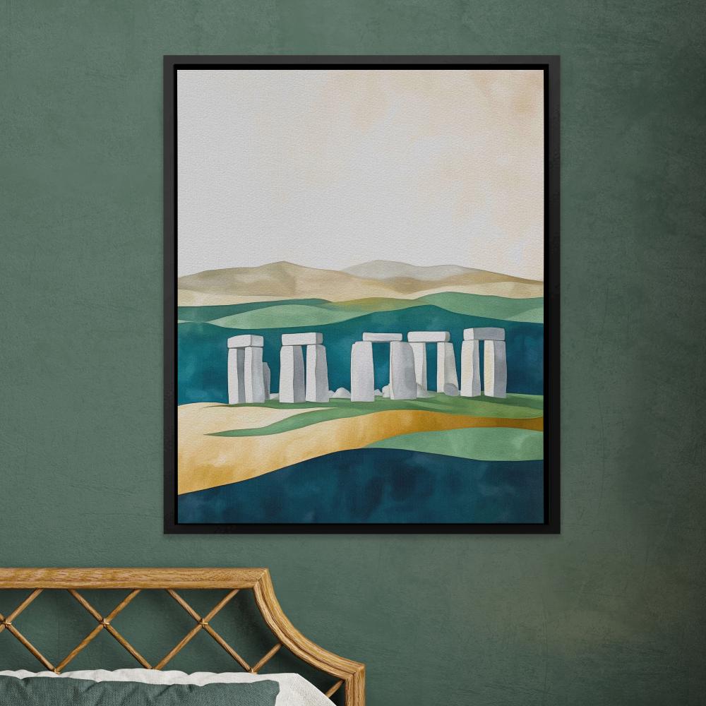 Stonehenge Under Soft Skies - Luxury Wall Art