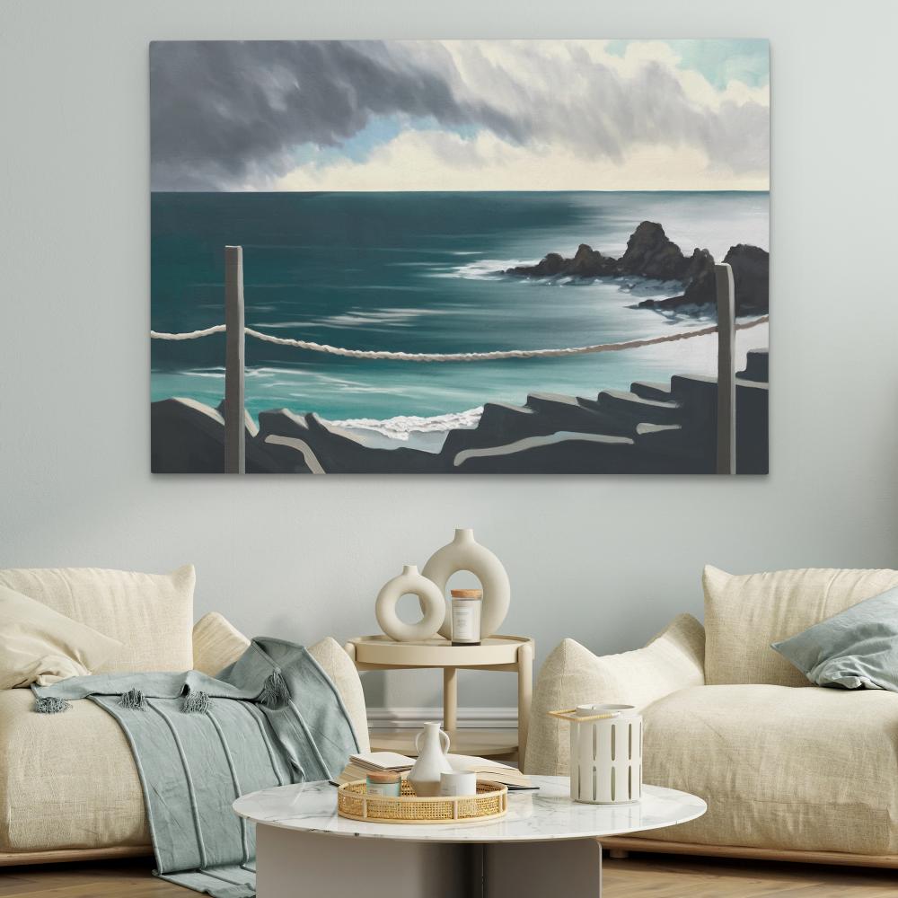 Stormy Bridge View - Luxury Wall Art