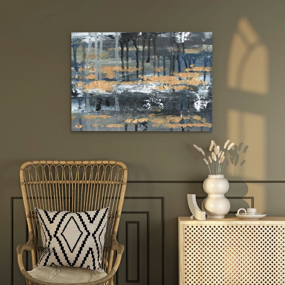 Street Wall - Dark Wall Art in Black Frame