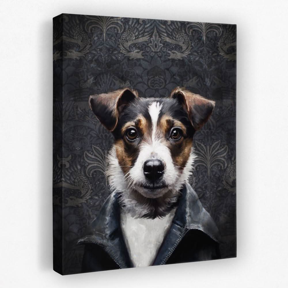 Stylish Doggy - Animals Canvas Wall Art