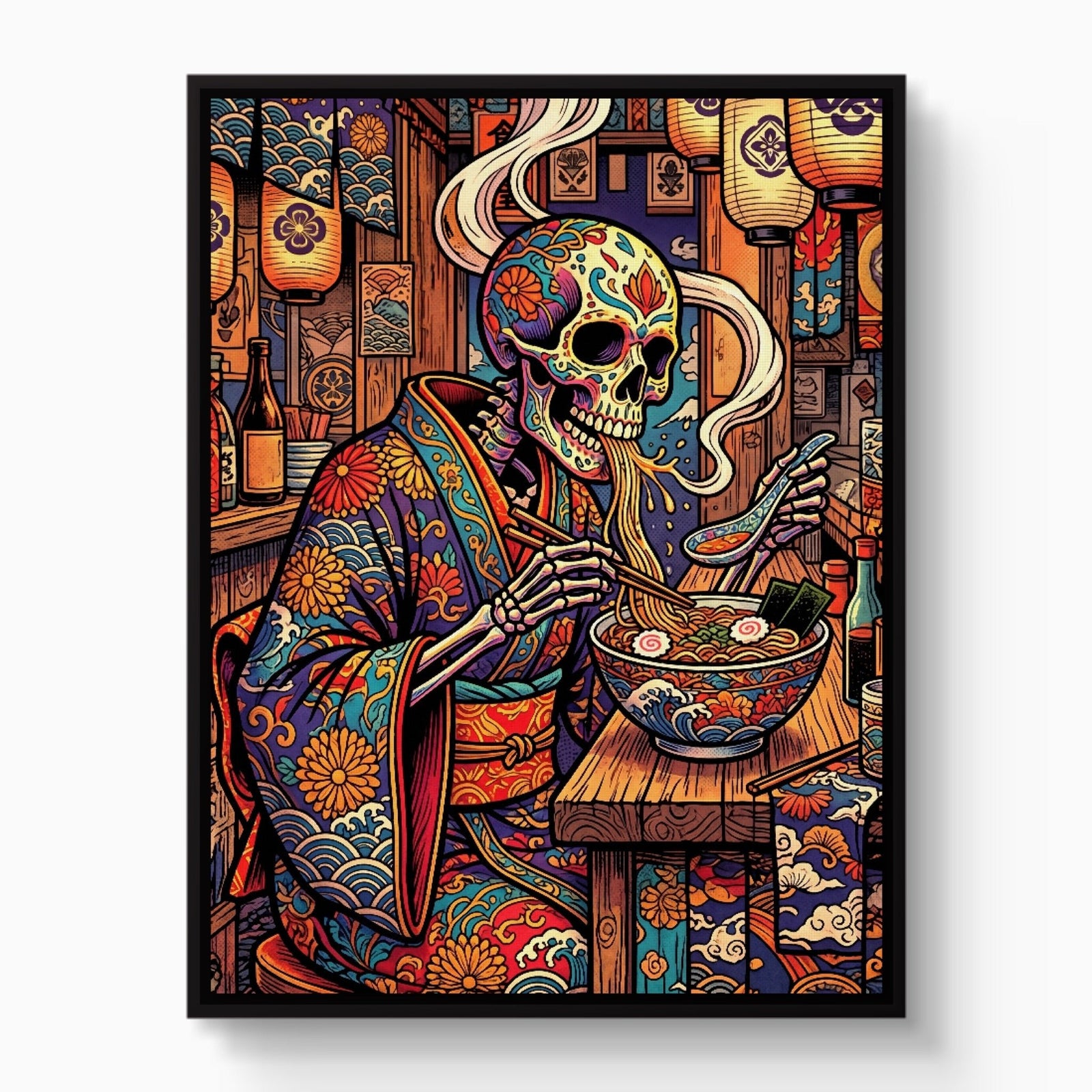 Sugar Skull Ramen - Luxury Wall Art