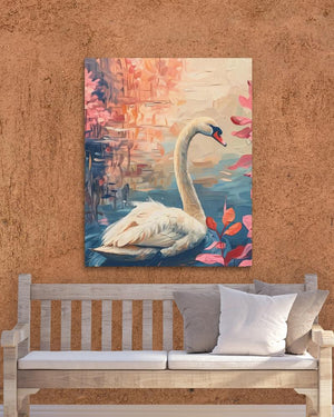 Summer Swan - Luxury Wall Art