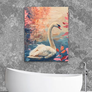 Summer Swan - Luxury Wall Art