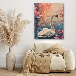 Summer Swan - Luxury Wall Art