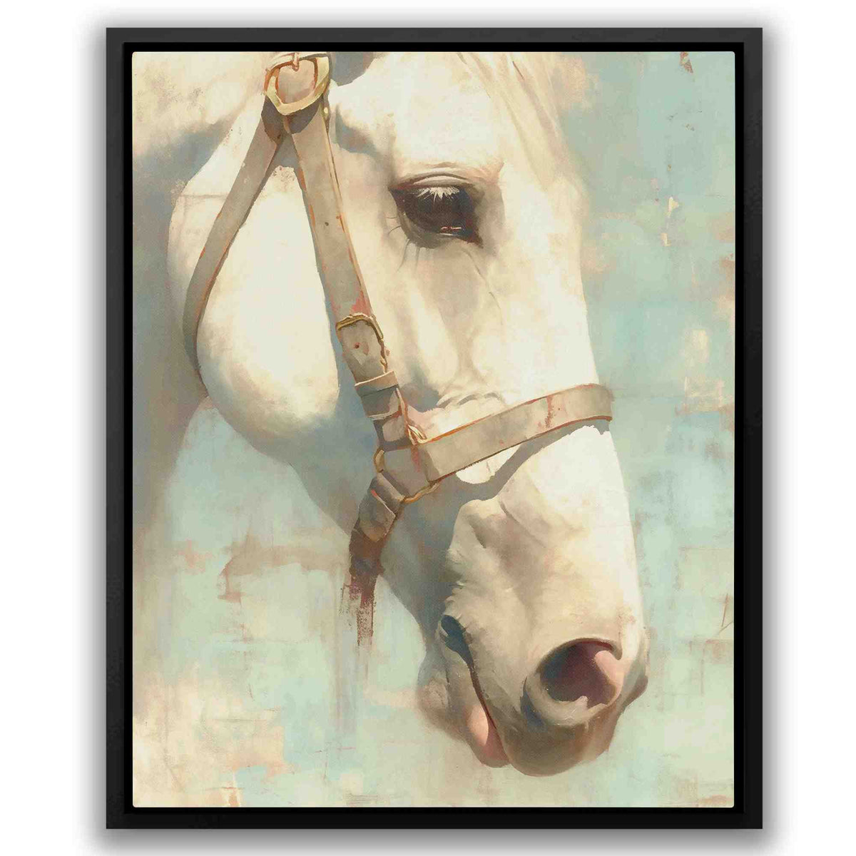 Summer's Spirit - Beige Horse Canvas Print