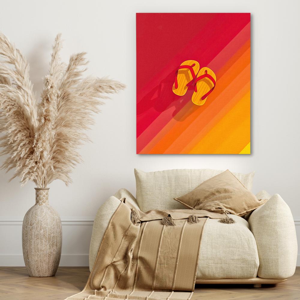 Summertime Sandals - Luxury Wall Art