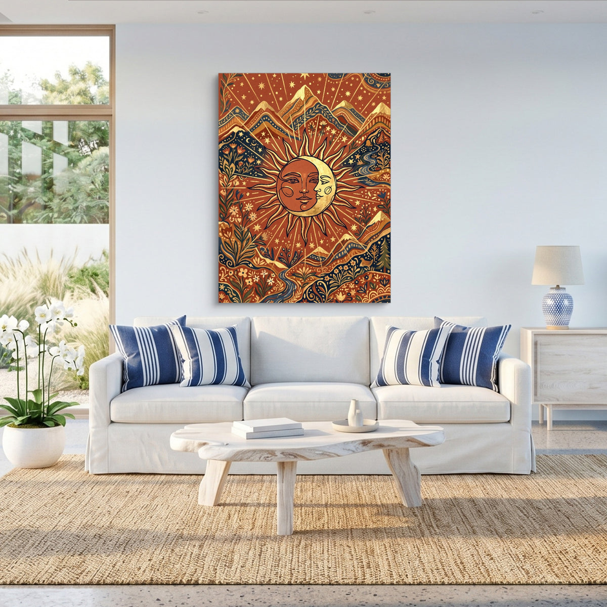 Sun Moon Harmony — sun moon harmony sq beach house 1port flush print