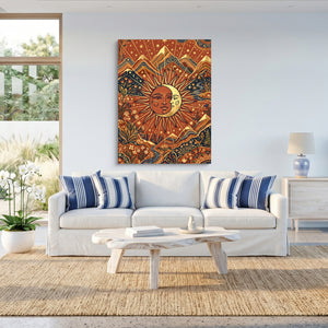 Sun Moon Harmony — sun moon harmony sq beach house 1port flush print