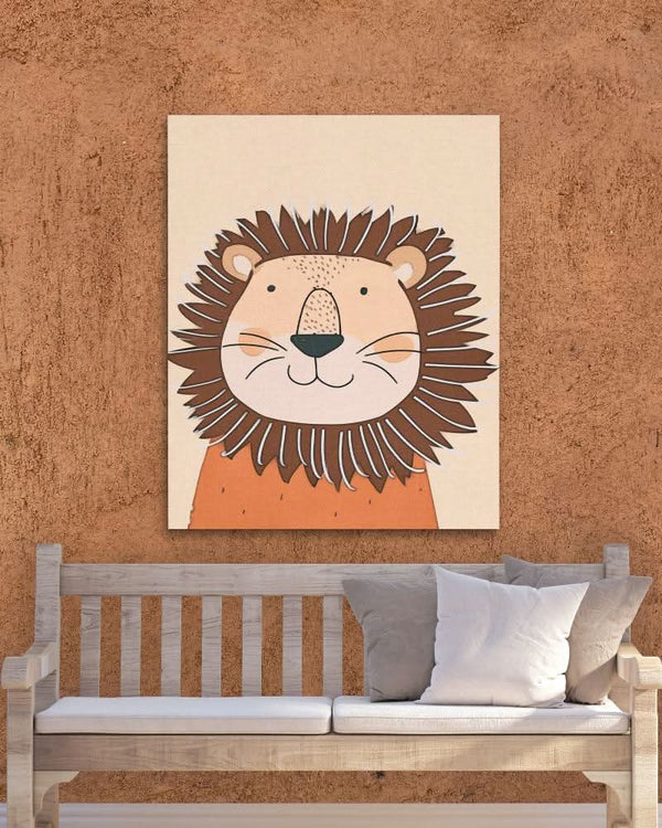 Sundown Lion in a room
