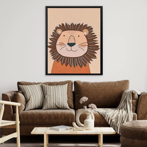 Sundown Lion in a room